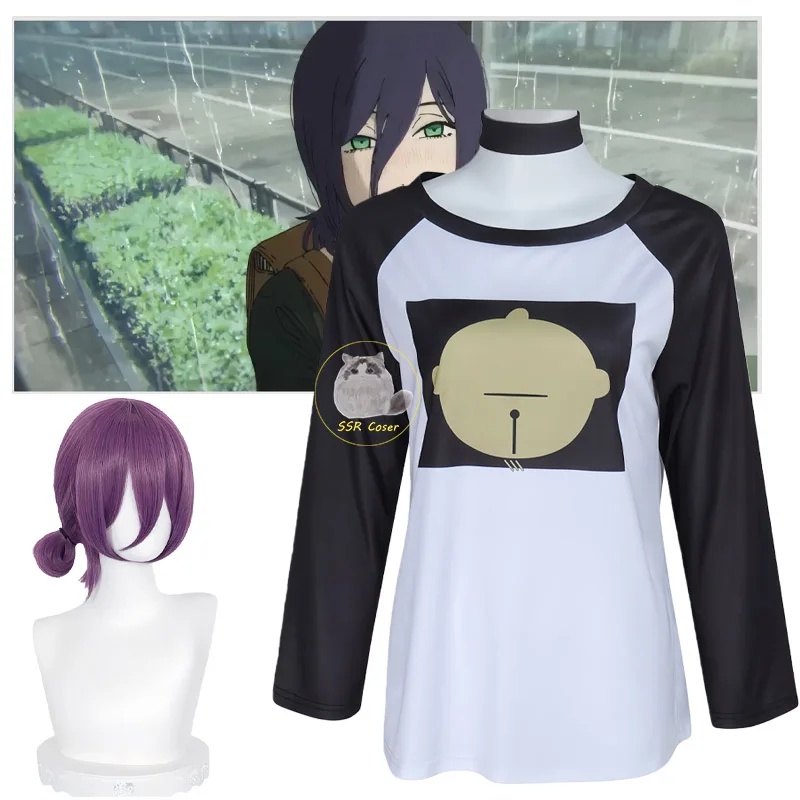 チェンソーマン レゼ コスプレ Tシャツ ウィッグ アニメ  - Anime Cosplay Chainsaw Man のレビューと価格