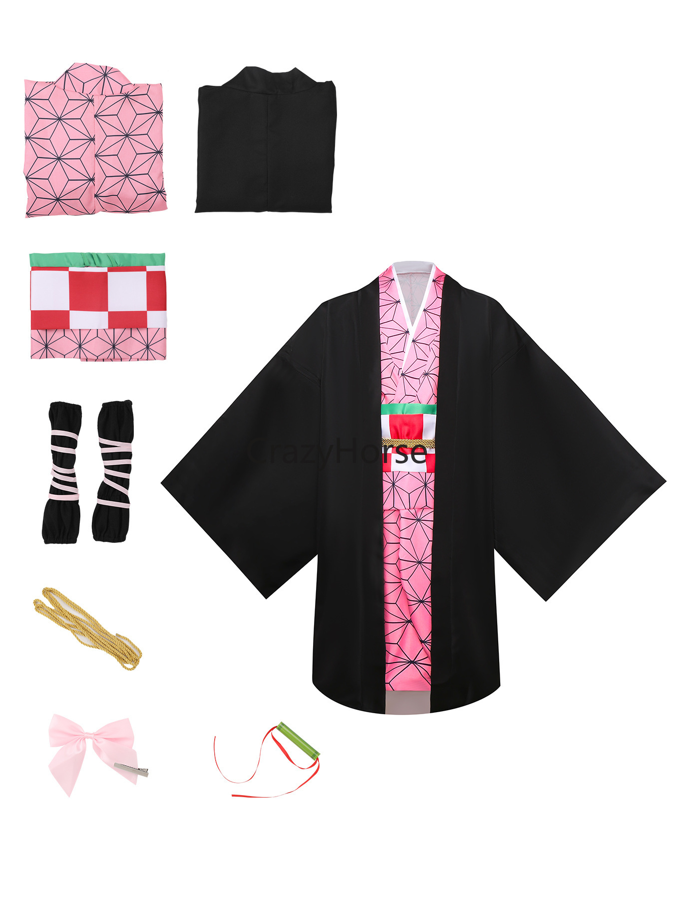大人用竈門炭治郎、竈門禰豆子スレイヤーコスプレ衣装、青少年女 - Cosplay Anime Zenitsu のレビューと価格